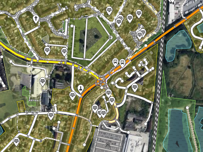 Screenshot from open street map